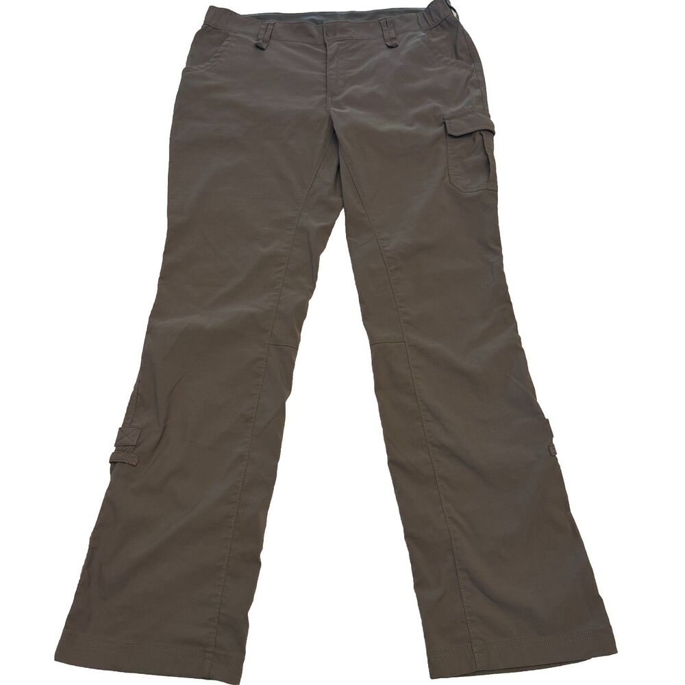 Duluth Trading Dry On The Fly Cargo Pants Women's 12x33 Gray DuluthFlex Stretch - Picture 2 of 12